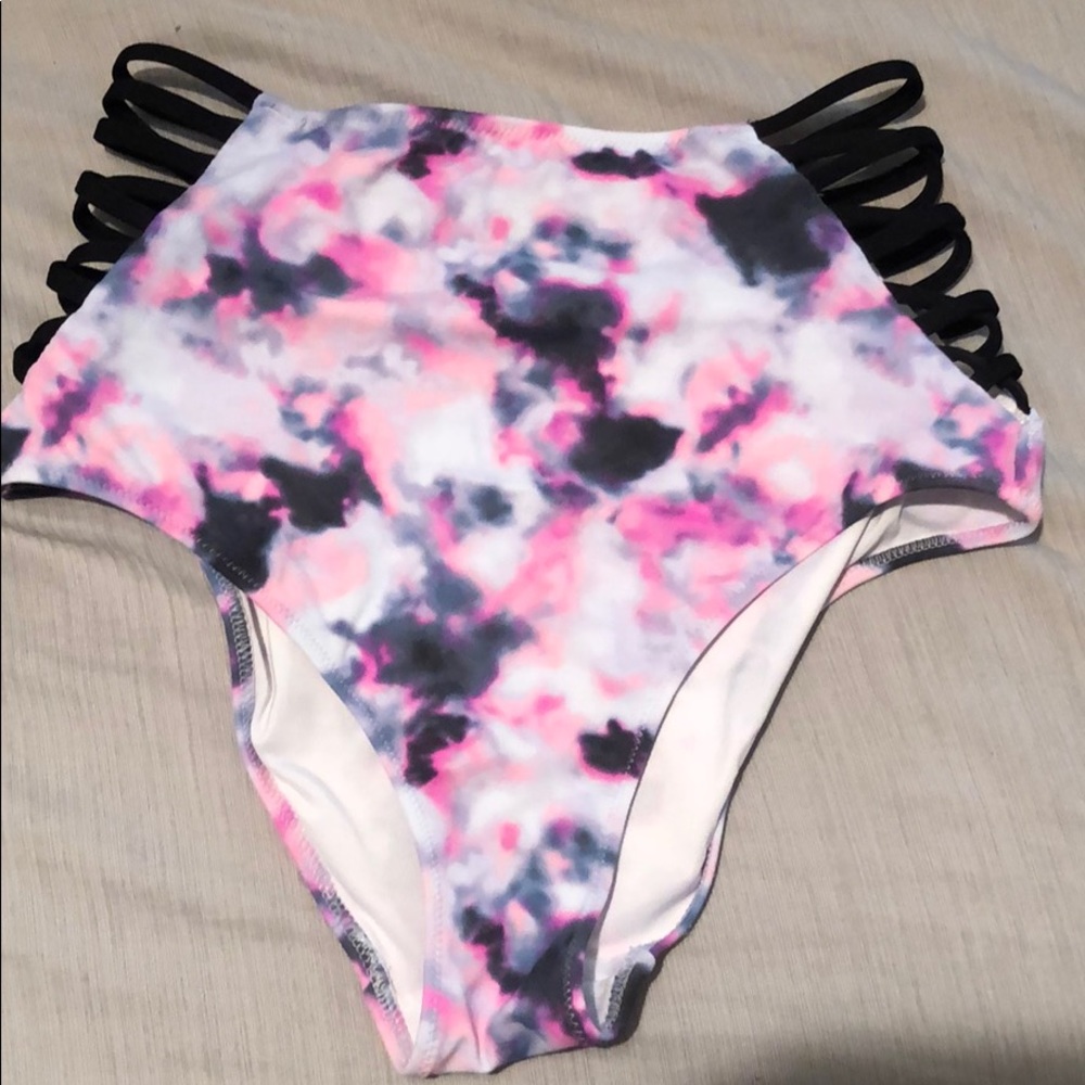 VS PINK high waisted bikini bottoms small